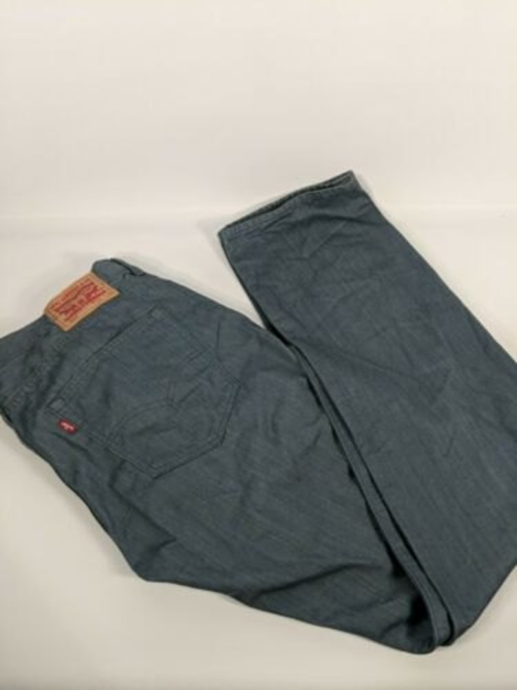 Levi's 501xx Original Button Fly Men's 38x36 Distressed Gray Light Denim Jeans